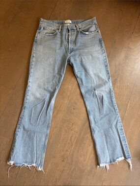 AGOLDE Light Blue Women's Straight-Leg Jeans size 29